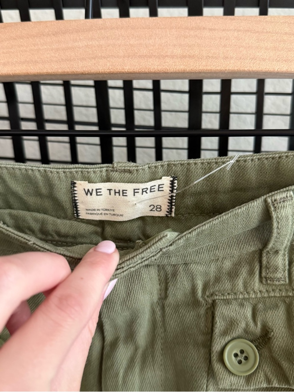 Free people We The Free Lotus Balloon Jeans army green - Picture 7 of 7